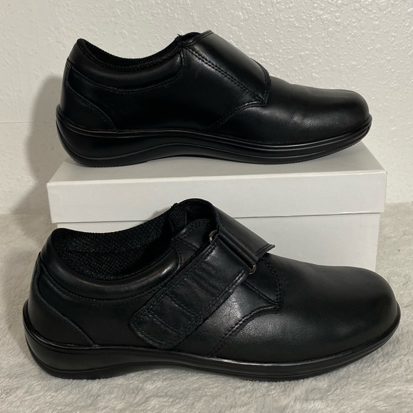 Orthofeet Arcadia Black Leather Comfort Shoes Women’s Size 8.5 Medium - Picture 3 of 11